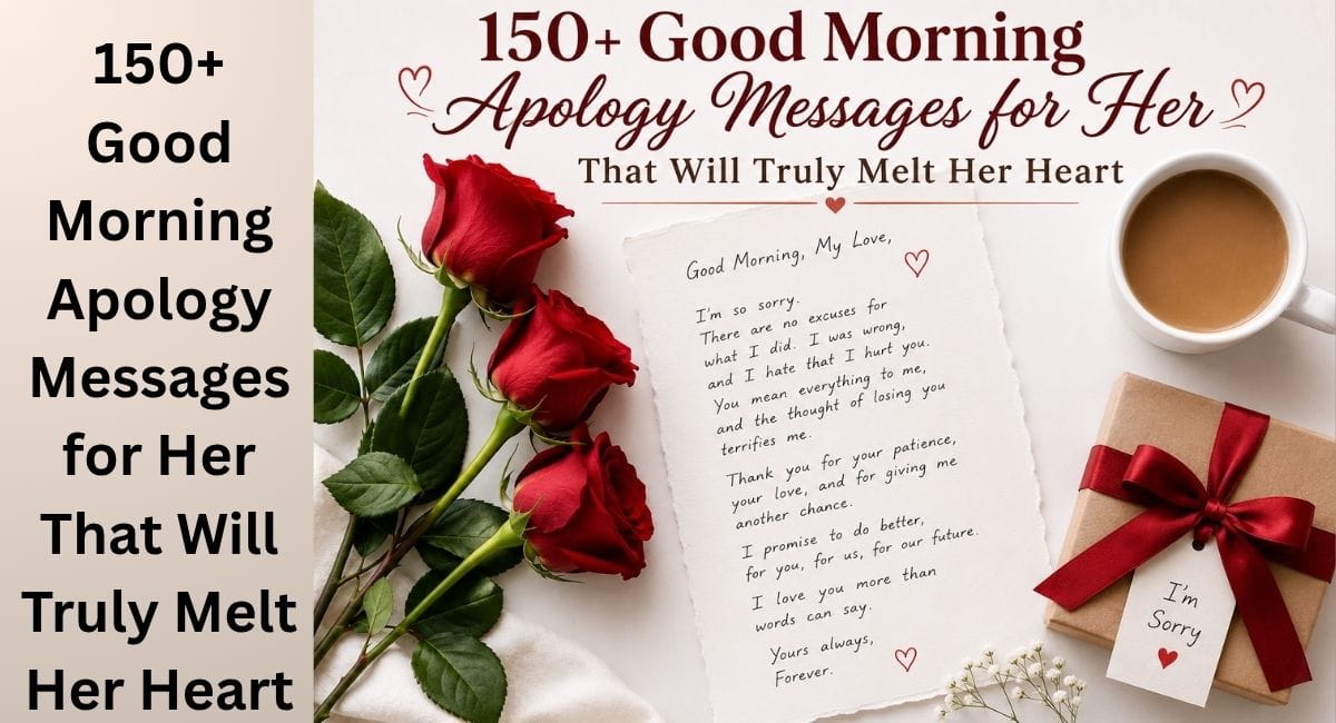 Good morning apology messages for her – romantic sorry quotes for girlfriend or wife