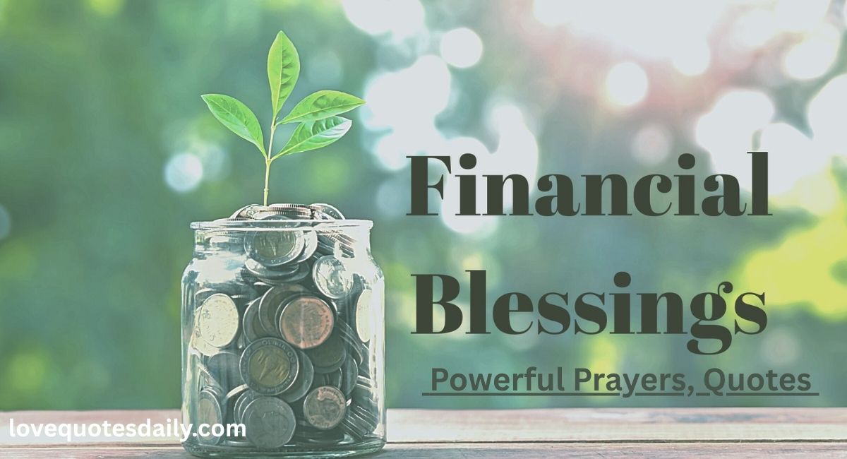 Inspirational financial blessings prayers and quotes for wealth, abundance, and prosperity mindset growth