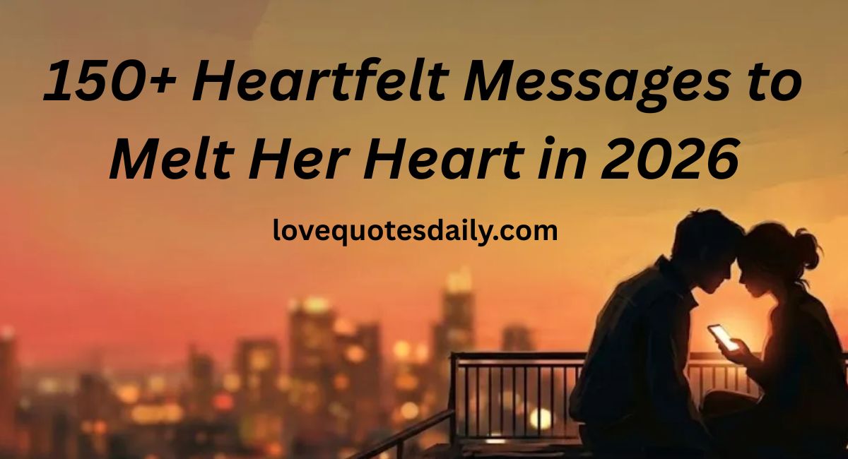 Romantic and emotional texts to make her feel special and loved in a relationship