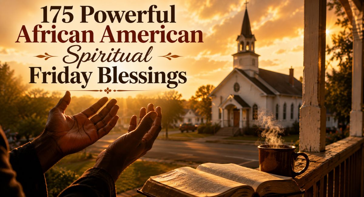 African American spiritual Friday blessings — sunrise prayer and faith